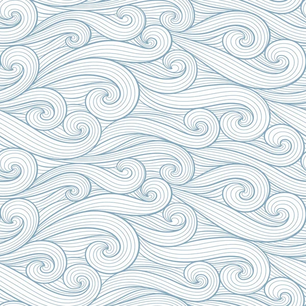 Abstrakta färgstarka lockigt linjer sömlösa mönster set. Vågor och lockar vektor illustration. Bright färgglada sömlöst plattsättning bakgrunden insamling. — Stock vektor