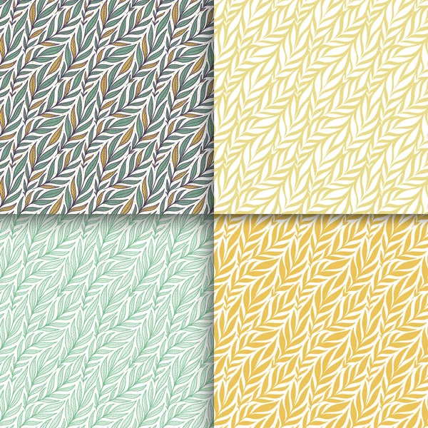 Illustration Vectorielle Colorée Motifs Floraux Sans Couture — Image vectorielle