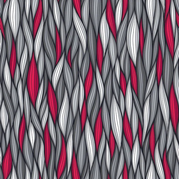 Abstrato linhas onduladas padrão sem costura. Ilustração vetorial orgânica floral. Brilhante colorido perfeitamente azulejos coleção de fundo —  Vetores de Stock