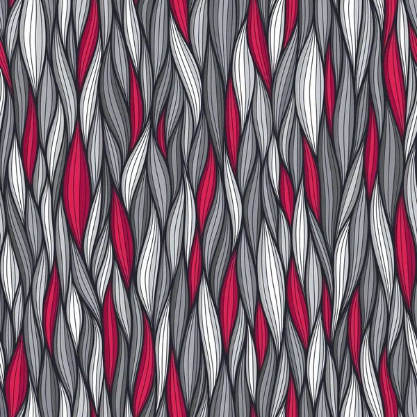 Lignes ondulées abstraites motif sans couture. Illustration vectorielle organique florale. Lumineux coloré collection de fond carrelage transparente — Image vectorielle