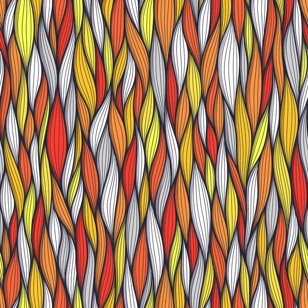 Líneas onduladas abstractas patrones sin costura conjunto. Floral orgánica como ilustración vectorial. Brillante colección de fondo de baldosas de colores sin costura . — Vector de stock