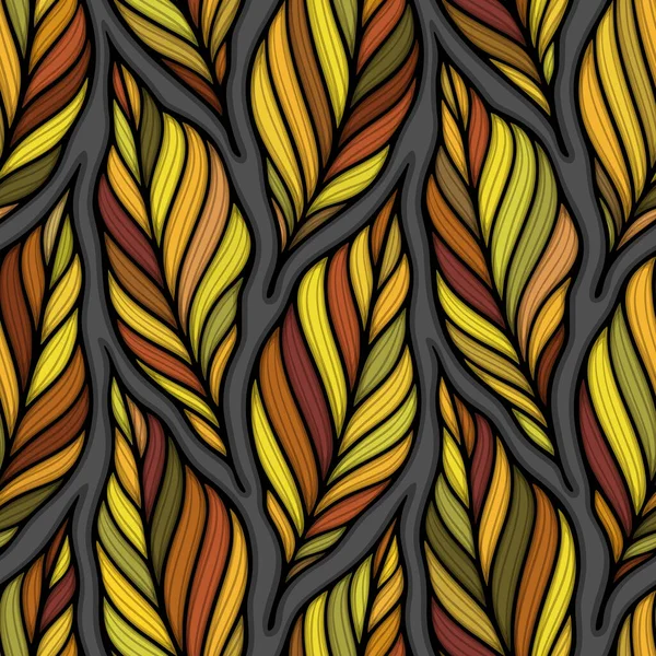 Feuilles Tombantes Illustration Vectorielle Colorée Automne Décoratif Laisse Beau Motif Illustrations De Stock Libres De Droits