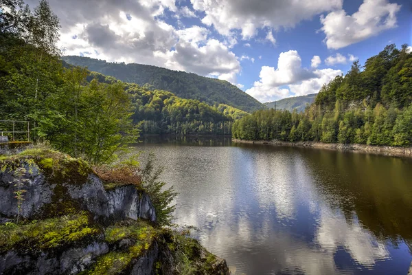 Vue Jour Lac Oasa Vue Haut Sur Les Montagnes Des Images De Stock Libres De Droits