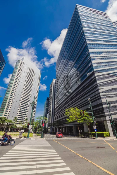 Bonifacio Global City Taguig Metro Manila Aug 2020 Pedestrian Cross — стокове фото