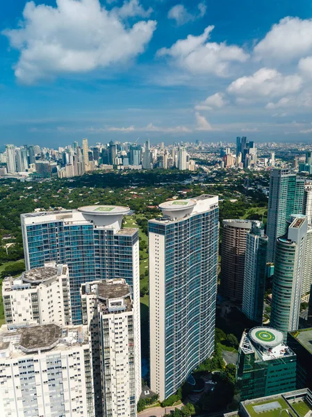 Bonifacio Global City Taguig Metro Manila Fort Bonifacio Skyline Med — Stockfoto