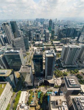 Bonifacio Global City 'nin hava manzarası, Taguig, Metro Manila 