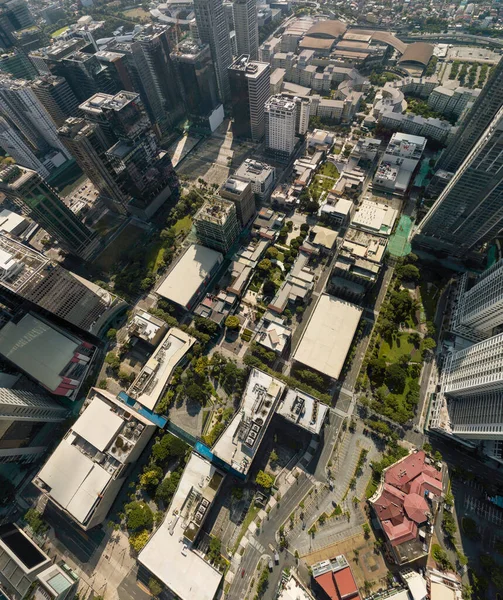 Bonifacio Global City Taguig Metro Manila Luftaufnahme Der Einkaufszentren Von — Stockfoto