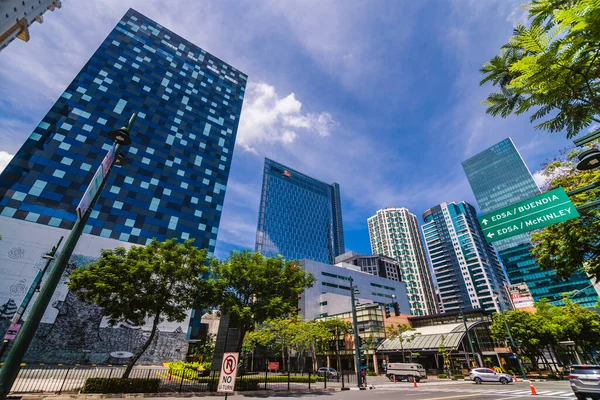 Bonifacio Global City Taguig Filipijnen Moderne Gebouwen Het Kruispunt Van — Stockfoto