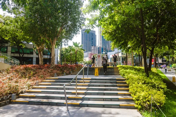 Bonifacio Global City Taguig Metro Manila Aug 2020 Landskaps Grönska — Stockfoto