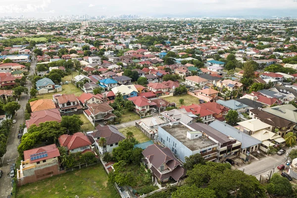 Aerial of a upper middle class subdivision in Las Pinas, Metro Manila