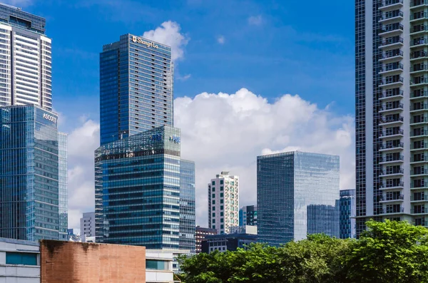 Bonifacio Global City Taguig Metro Manila Ago 2020 Skyline Bgc — Fotografia de Stock