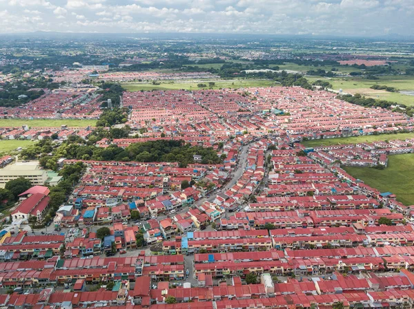 Malagasang Imus Cavite Deki Iki Katlı Büyük Bir Evin Havası — Stok fotoğraf