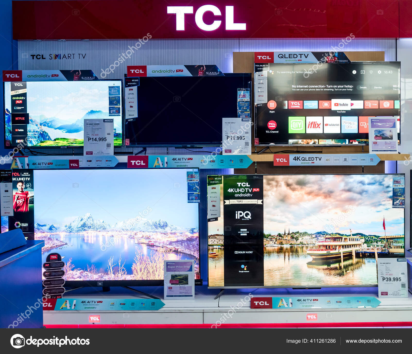 Manila Philippines Sept 2020 Tcl Tvs Various Sizes Sale Appliance