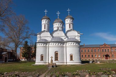 Suzdal, Vladimir Bölgesi/Rusya - 29 Nisan 2018: Suzdal, Vladimir Bölgesi, Rusya kutsal bakire cübbesi The Cathedral