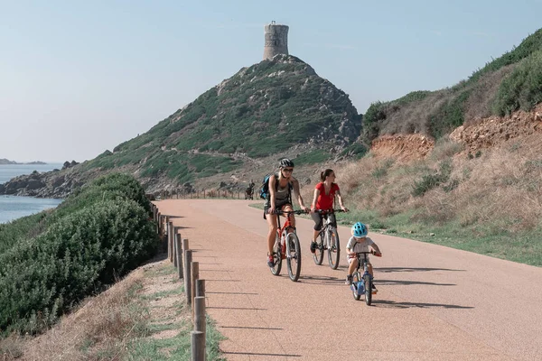 Ajaccio Corsica Francia Octubre 2018 Ciclismo Las Cercanías Ciudad —  Fotos de Stock