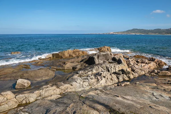 Rocky Shore Bakgrund — Stockfoto