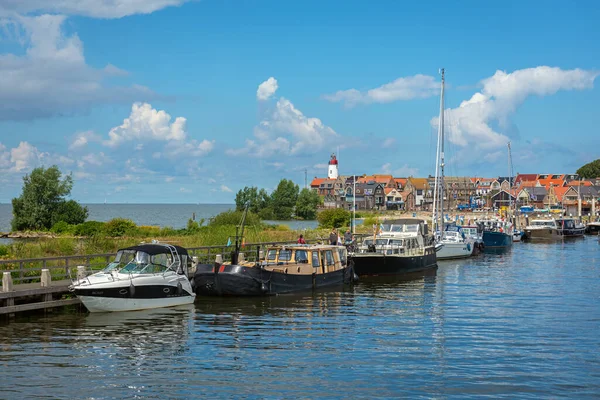Urk Flevoland Niderlandy Lipiec 2020 Widok Miasta Portu Lecie — Zdjęcie stockowe