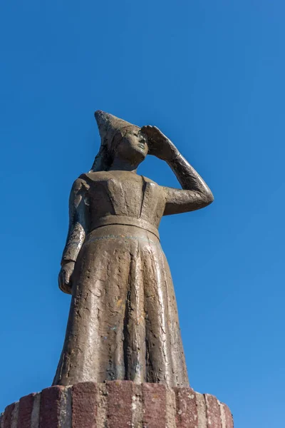 Stavoren Flevoland Niederlande Juli 2020 Berühmtes Denkmal Lady Stavoren Hafen — Stockfoto