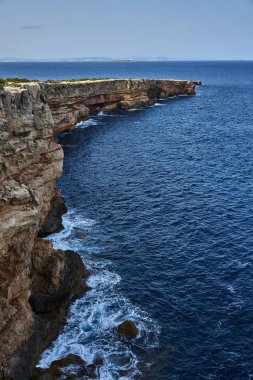 Balear adalarıturkuaz deniz Akdeniz ile Formentera Plajı