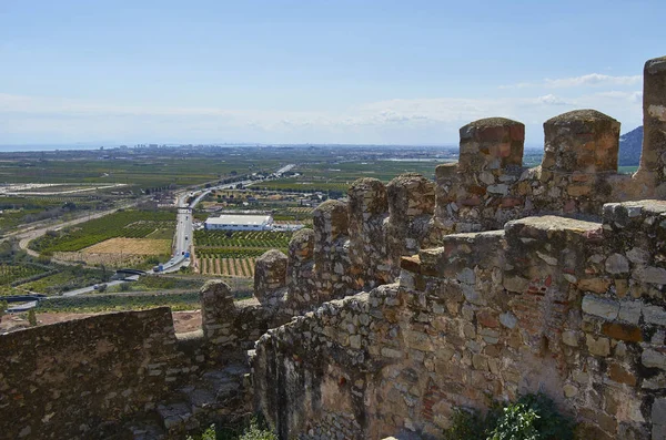 Antigua muralla medieval del Castillo de Sagunto —  Fotos de Stock