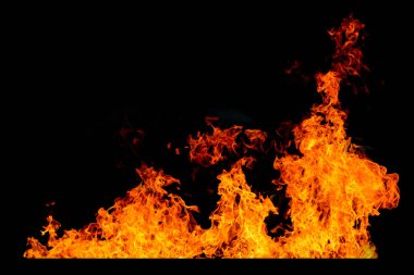 Soyut Ateş Alevleri, Sancak arkaplanı için Alev alev dokusu, Yanan ateşin kavramsal görüntüsü, Siyah arkaplandaki mükemmel ateş parçacıkları