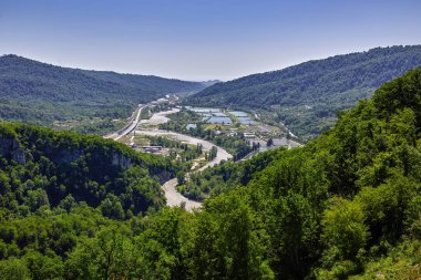 Sochi. Kafkasya dağlarında. Akhshtyr gorge