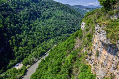 Sochi. Kafkasya dağlarında. Akhshtyr gorge