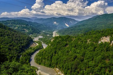 Sochi. Kafkasya dağlarında. Akhshtyr gorge