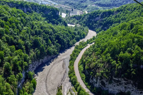 Sochi Kafkasya Dağlarında Akhshtyr Gorge — Stok fotoğraf