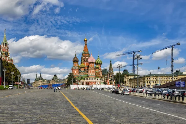 Moskva Rusko Srpna 2018 Basil Cathedral — Stock fotografie