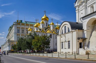 Moskova. Moskova Kremlin. Simge yapılar