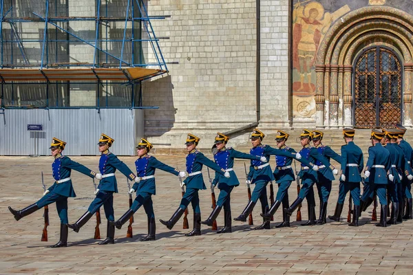 Russie Moscou Kremlin Août 2018 Cérémonie Montage Garde Régiment Présidentiel — Photo