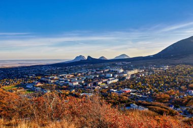 Kuzey Kafkasya. Mount Scabby görüntüleyin. Lermontov'un şehir