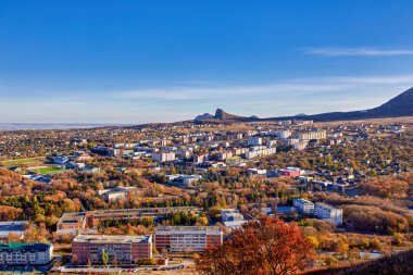Kuzey Kafkasya. Mount Scabby görüntüleyin. Lermontov'un şehir