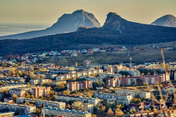 Nordkaukasien Blick Vom Schäbigen Berg Die Stadt Lermontov — Stockfoto