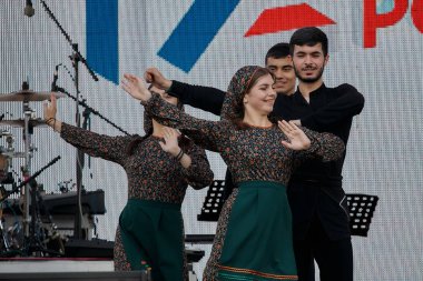 Pyatigorsk, Kmv, Rusya - 12 Haziran 2019:Rusya Günü. Pyatigorsk. Gala konseri