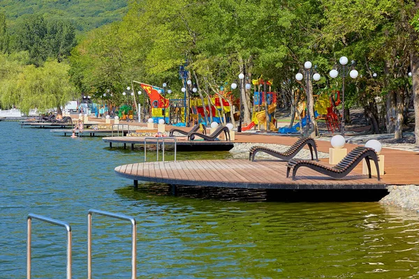 Zheleznovodsk Parco Cittadino Park Lake Progettazione Del Paesaggio — Foto Stock