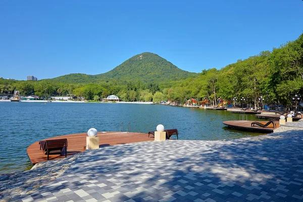 Zheleznovodsk Parco Cittadino Park Lake Progettazione Del Paesaggio — Foto Stock