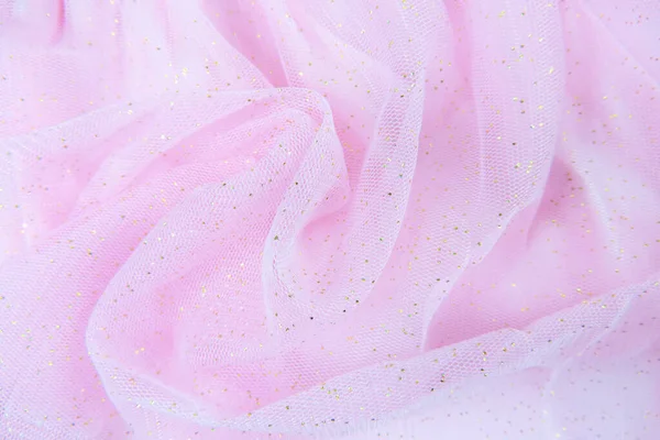 Elegante Tejido Malla Rosa Con Lentejuelas Oro Lujoso Diseño Fondo —  Fotos de Stock