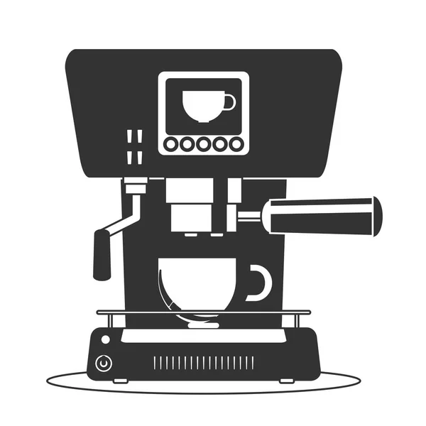 Kaffeemaschine Symbol flach. Einfaches Vektorsymbol — Stockvektor