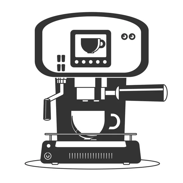 Kaffeemaschine Symbol flach. Einfaches Vektorsymbol — Stockvektor