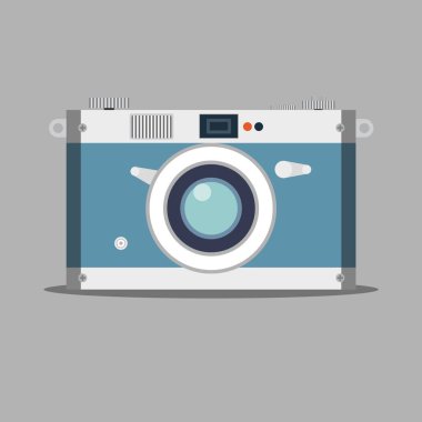 Eski film kamerası. Vintage Fotoğraf.