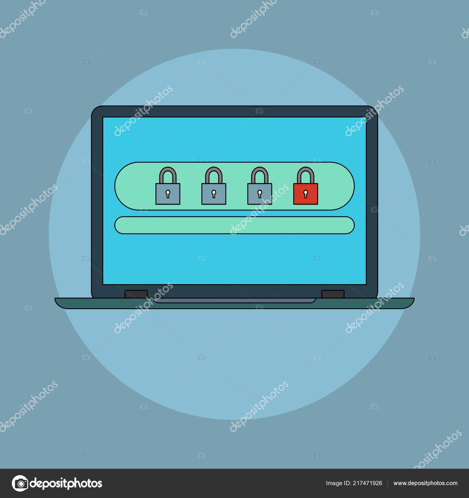 Passwort Sicherheit Vektor Icon Stockvektor C Aleksei Veprev 217471926