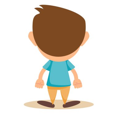 Beyaz arka planda genç bir çocuğun resmi.