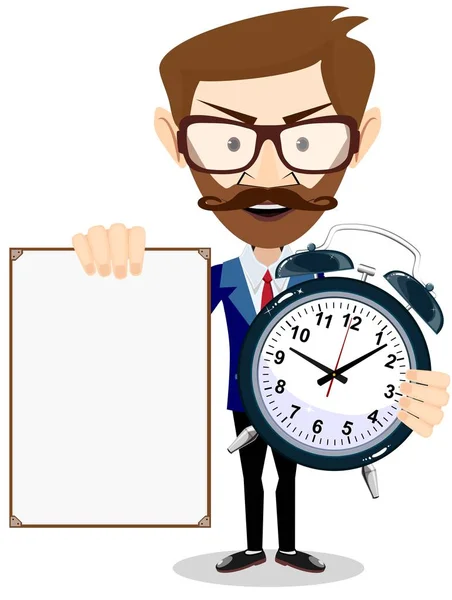 Time Management Control Vector Illustration Flat Design Isolated Background Organization — Stock Vector
