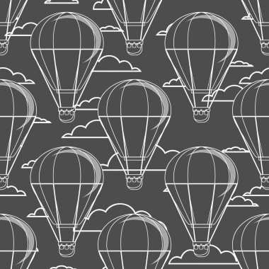 Retro sorunsuz seyahat desen balon.