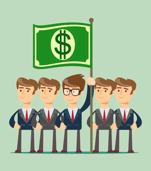 Business team work and leadership concept icon — Stock Vector