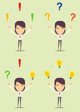 farklı nesneleri kadınla