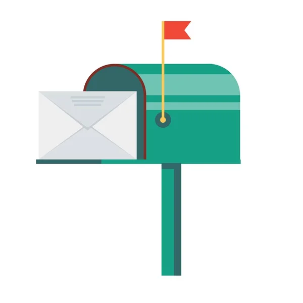 Caixa de correio retro vinatge styed . — Vetor de Stock
