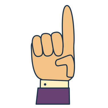 Parmakla göstererek..